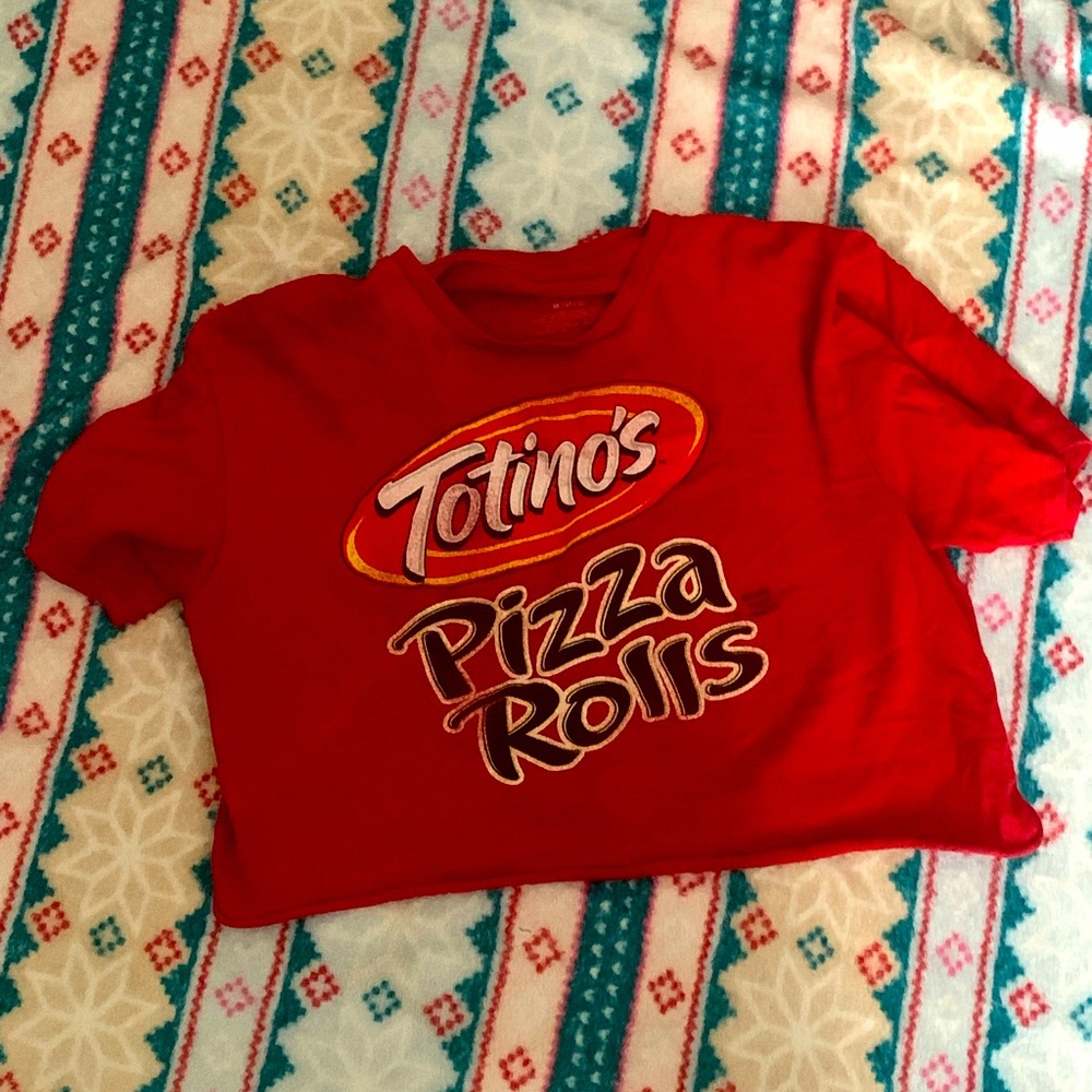 Totino’s Pizza Rolls graphic cropped tee